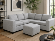Jenny Corner Sofa - Grey - Lifestyle