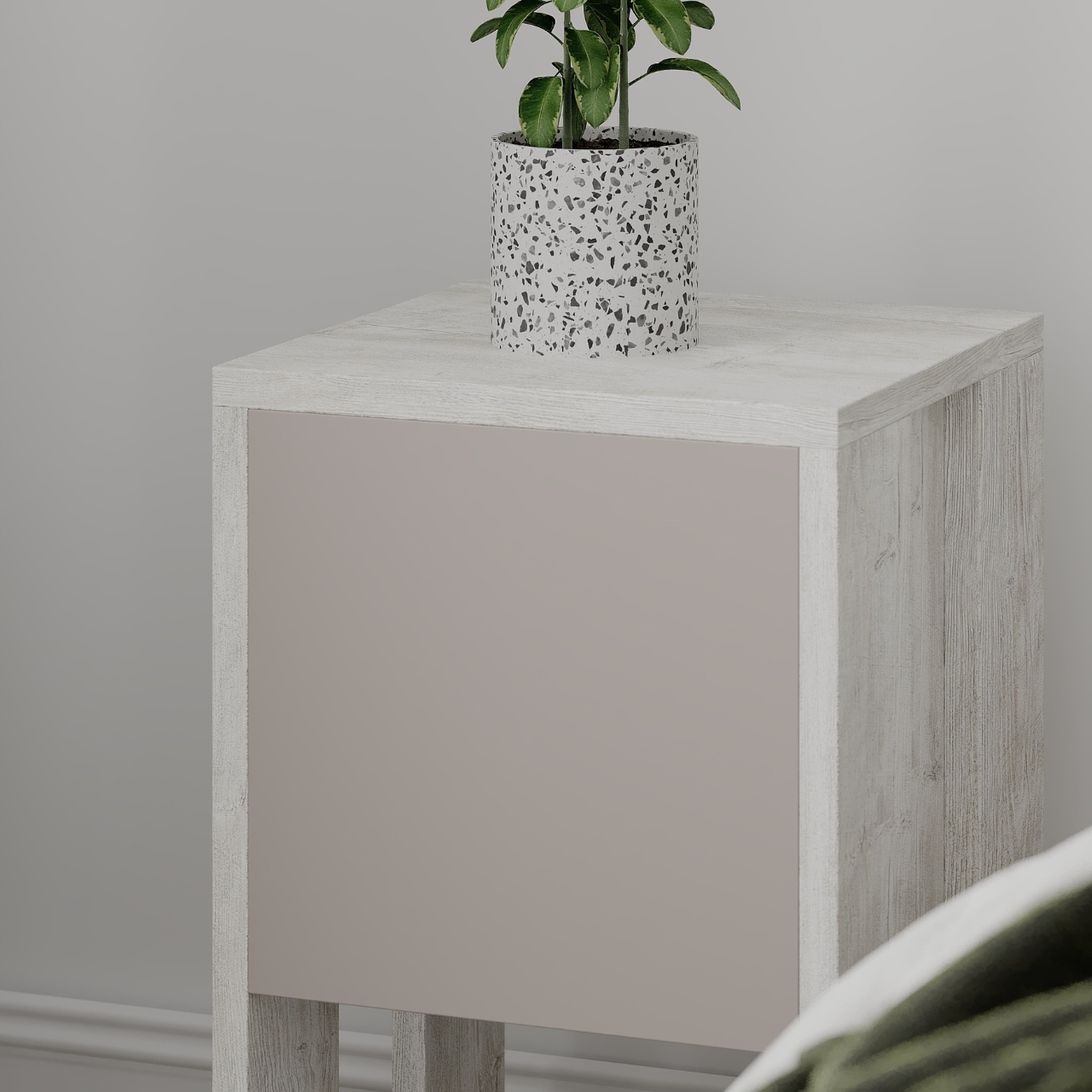 Ema Nightstand - White Mocha - 7