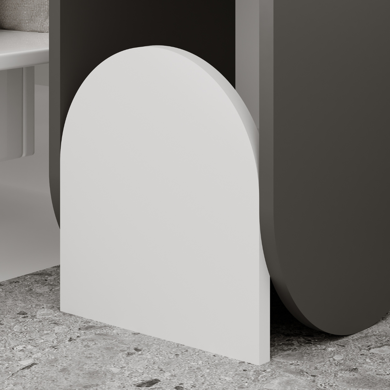 Nun Nightstand - Anthracite - 6