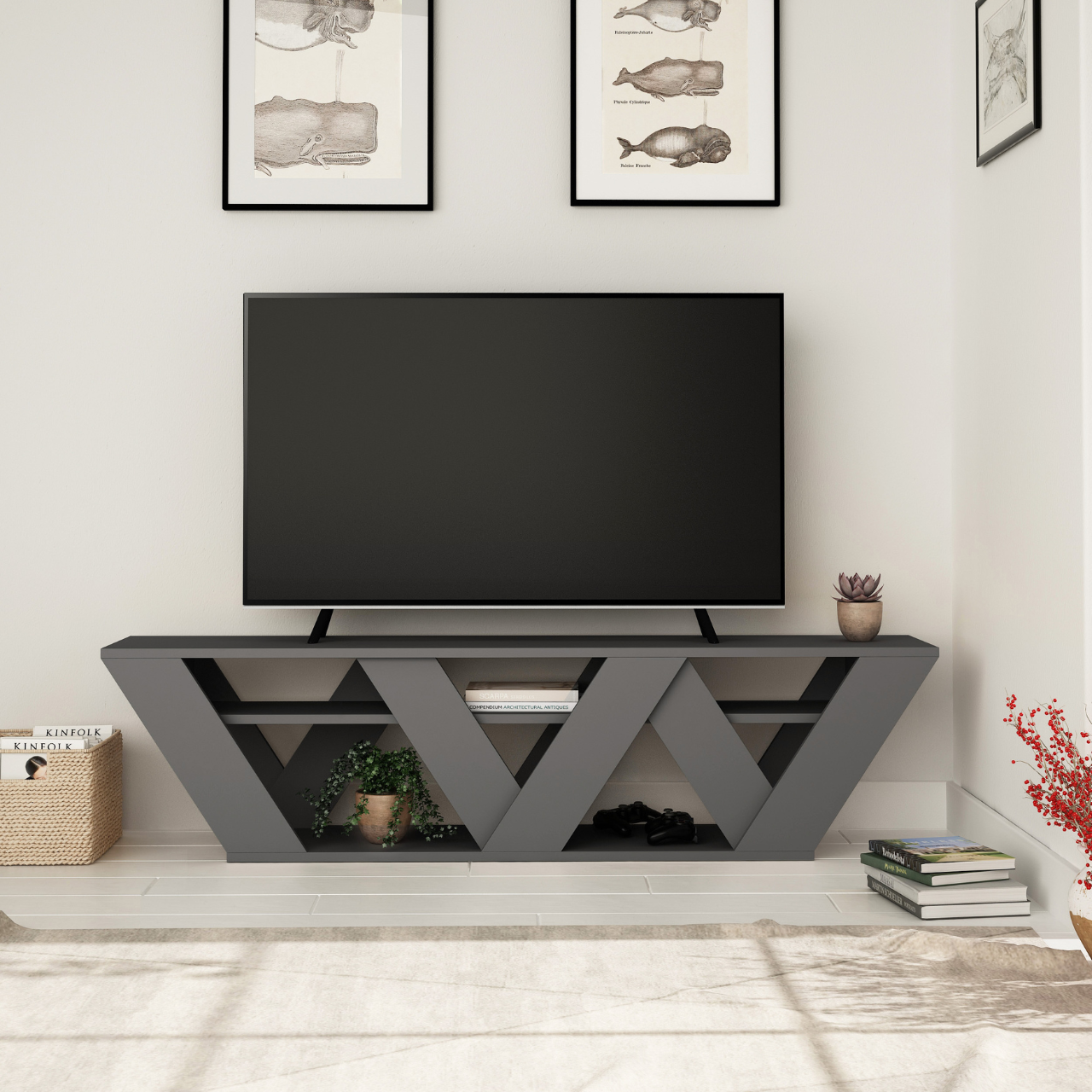 Ralla TV Stand - Anthracide