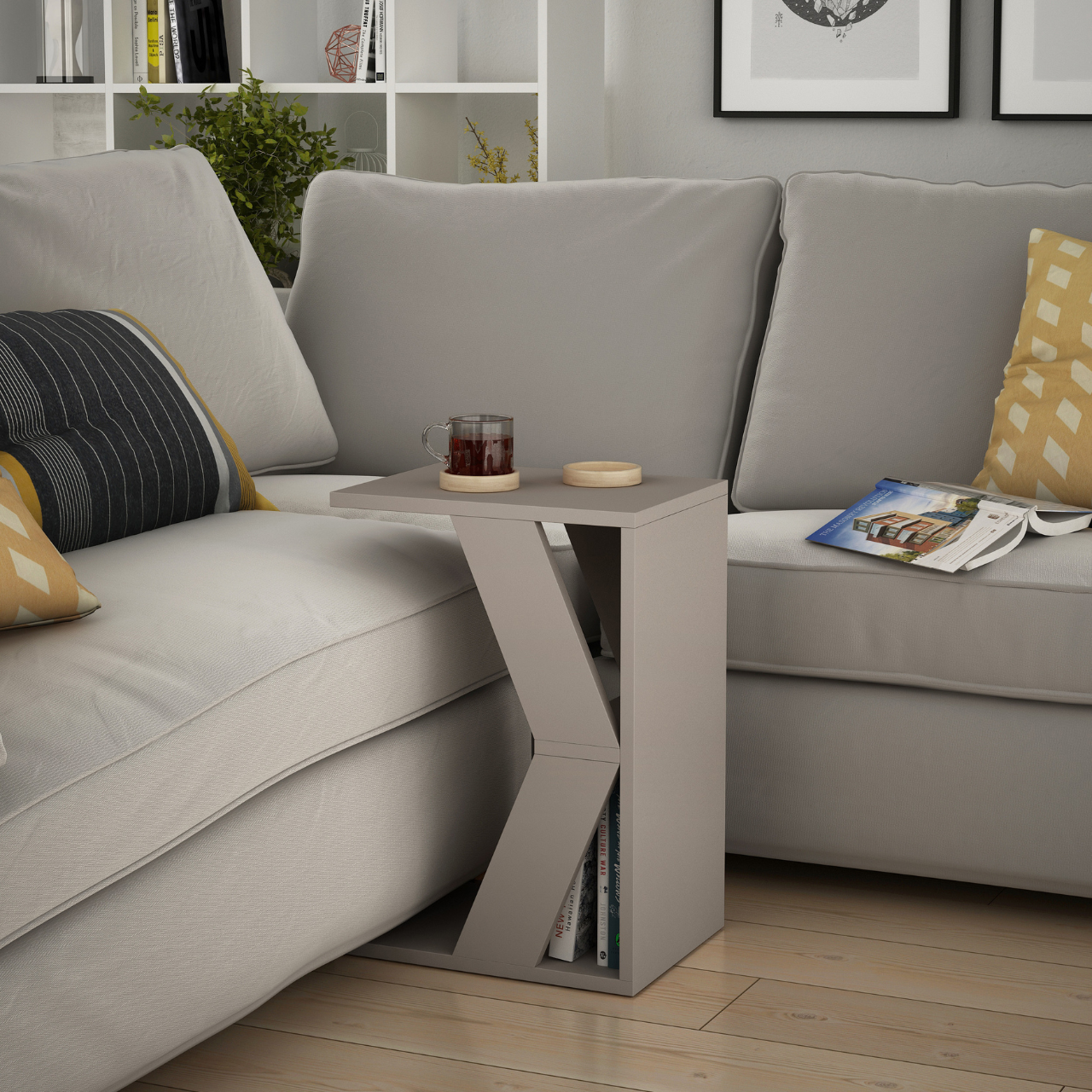 Naze Side Table - Mocha - 1