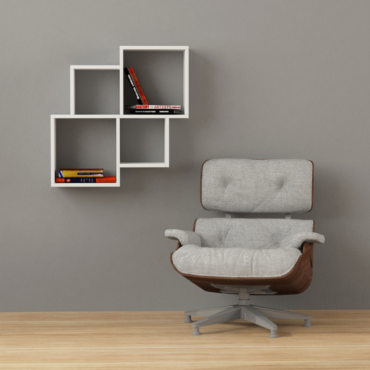 Oyo Wall Shelf - White