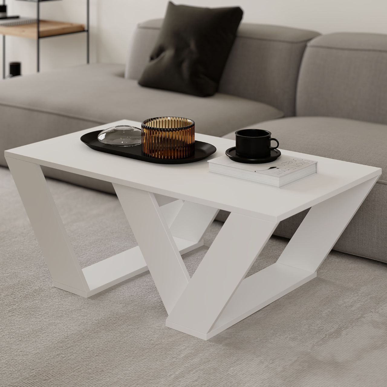 Pipra Coffee Table - White - 1