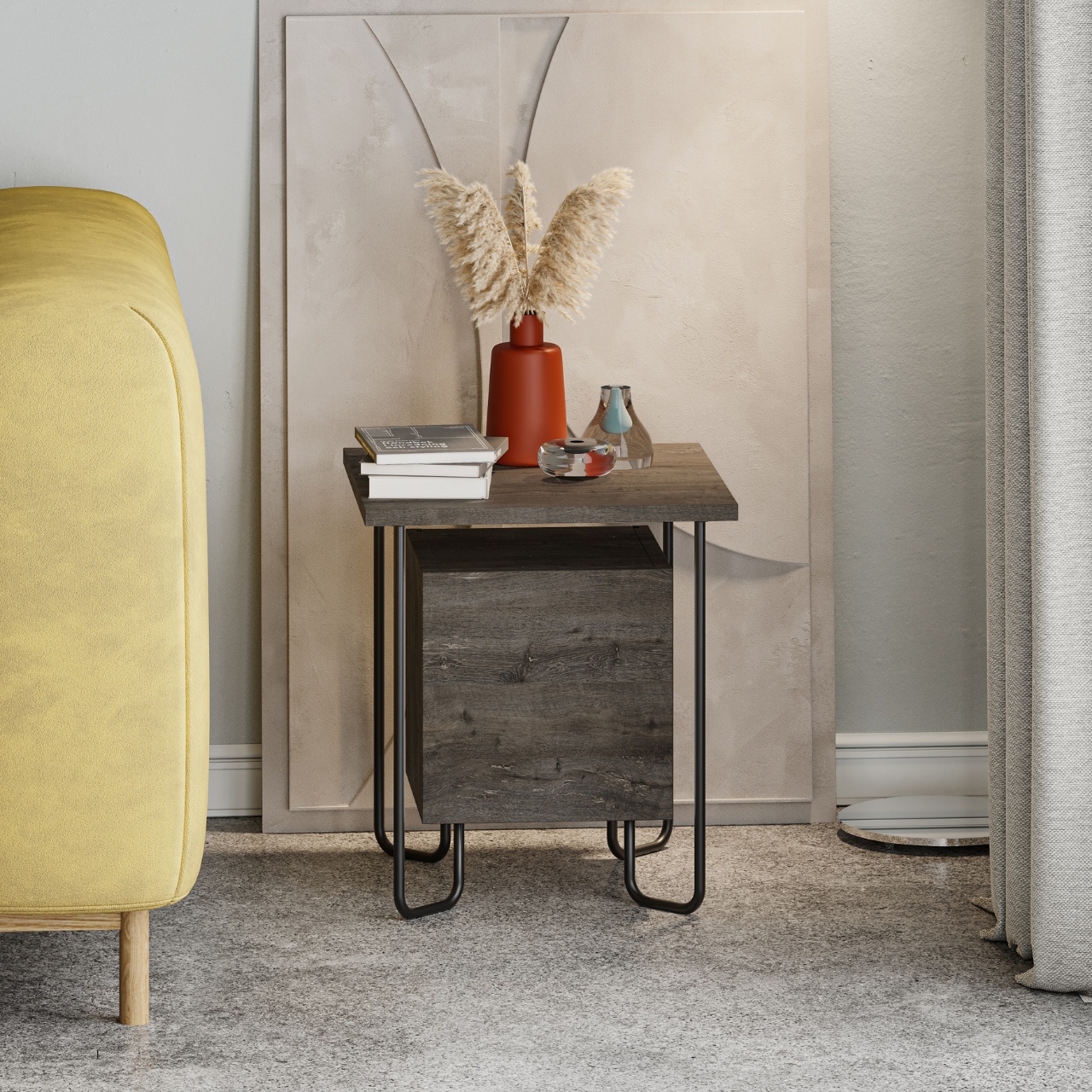 Acres Nightstand - Dark Coffee - 6