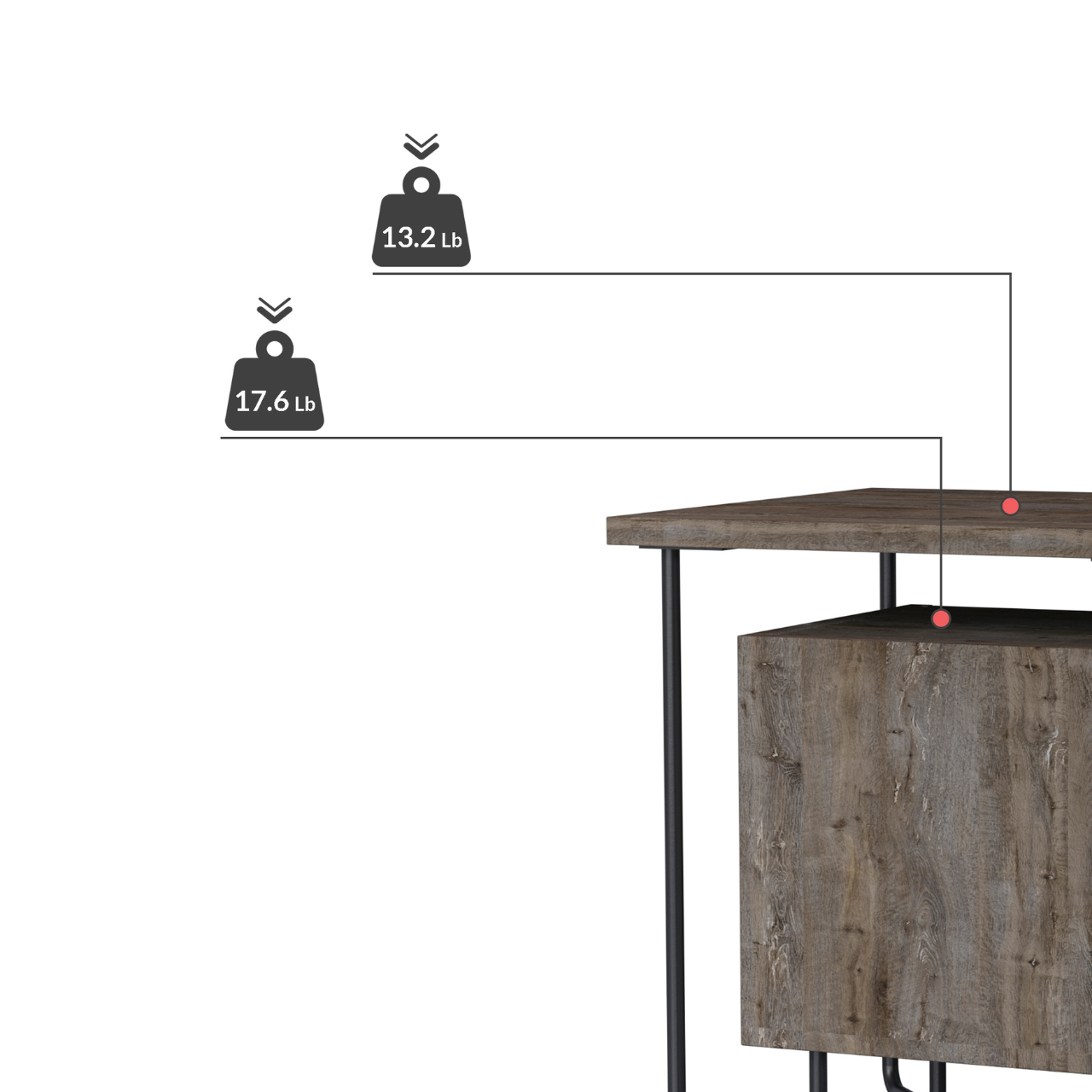 Acres Nightstand - Dark Coffee - 3