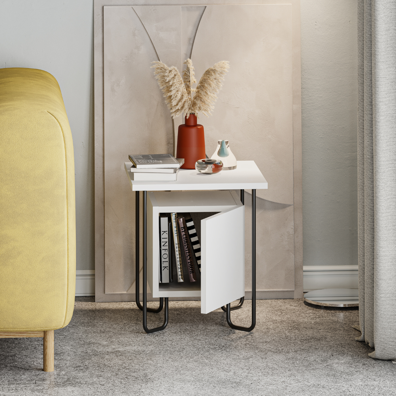 Acres Nightstand - White - 1