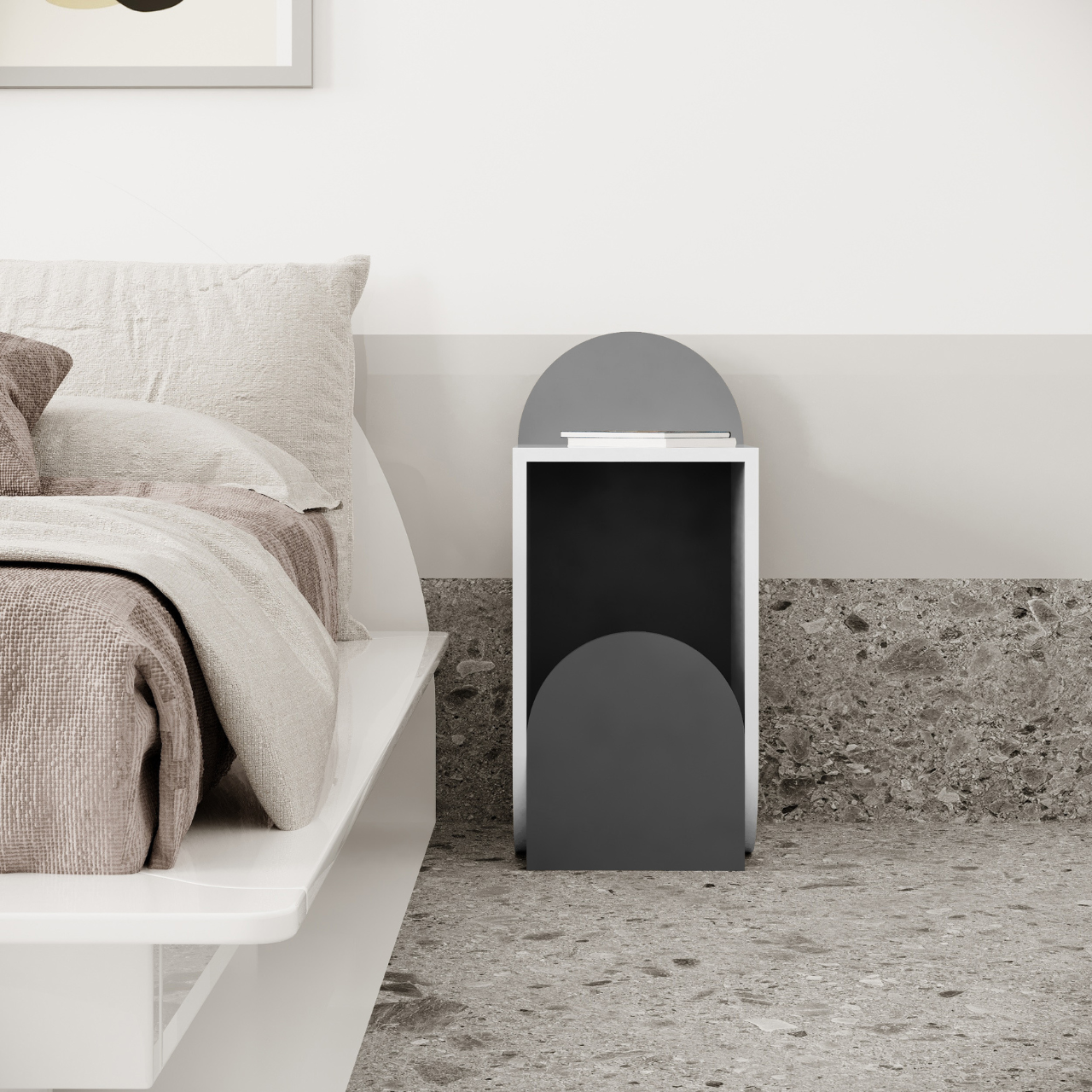Nun Nightstand - White - 1