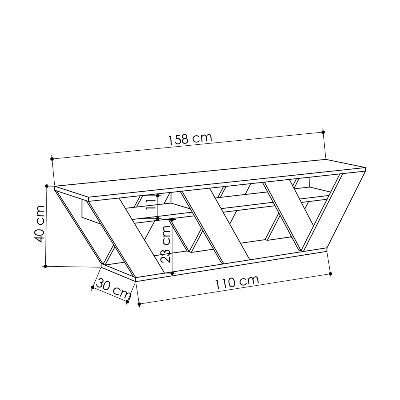 Ralla TV Stand - Anthracide - 3