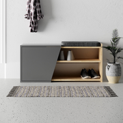 Fiona Shoe Bench - Anthracide Oak