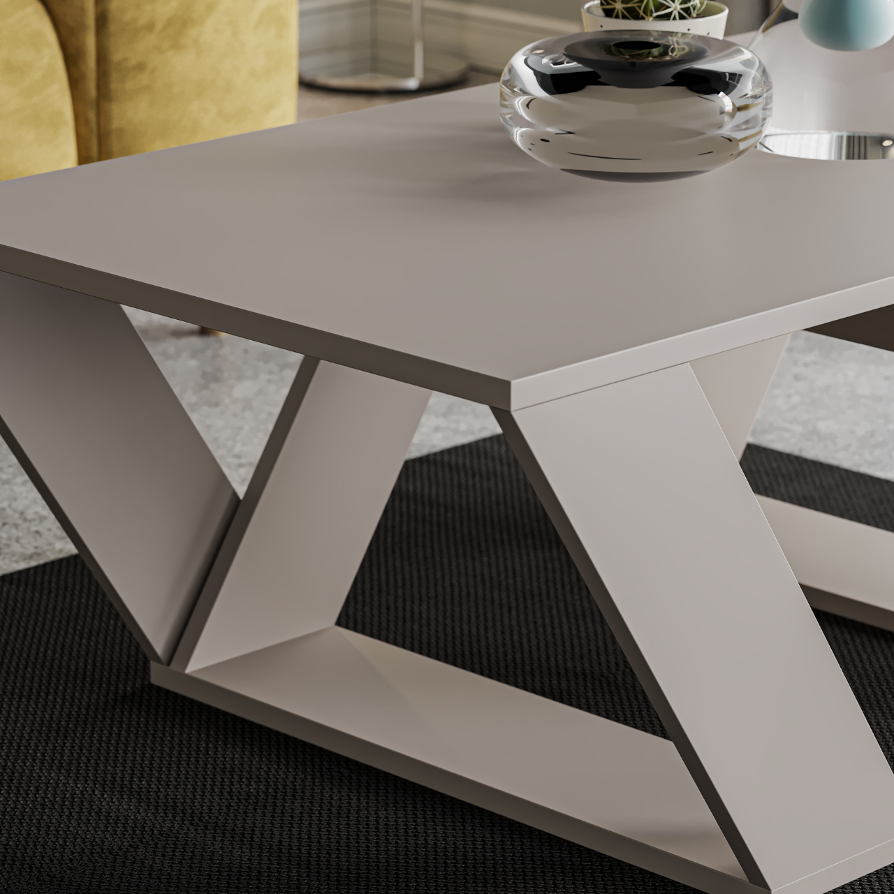 Pipra Coffee Table - Light Mocha - 6