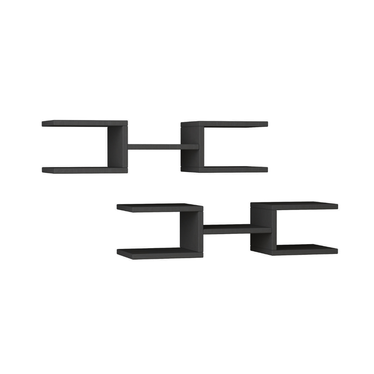 Crab Wall Shelf Set of 2 - Anthracide - 2
