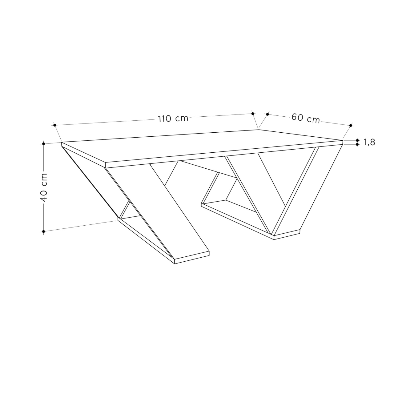 Pipra Coffee Table - White - 3