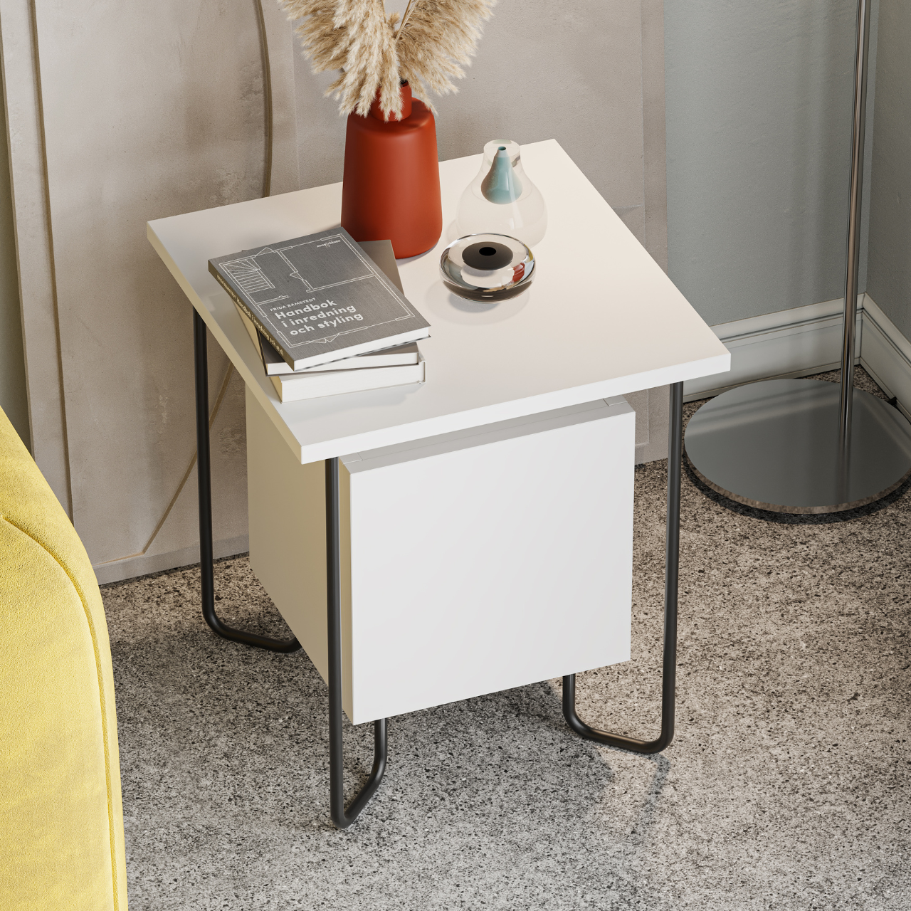 Acres Nightstand - White - 6