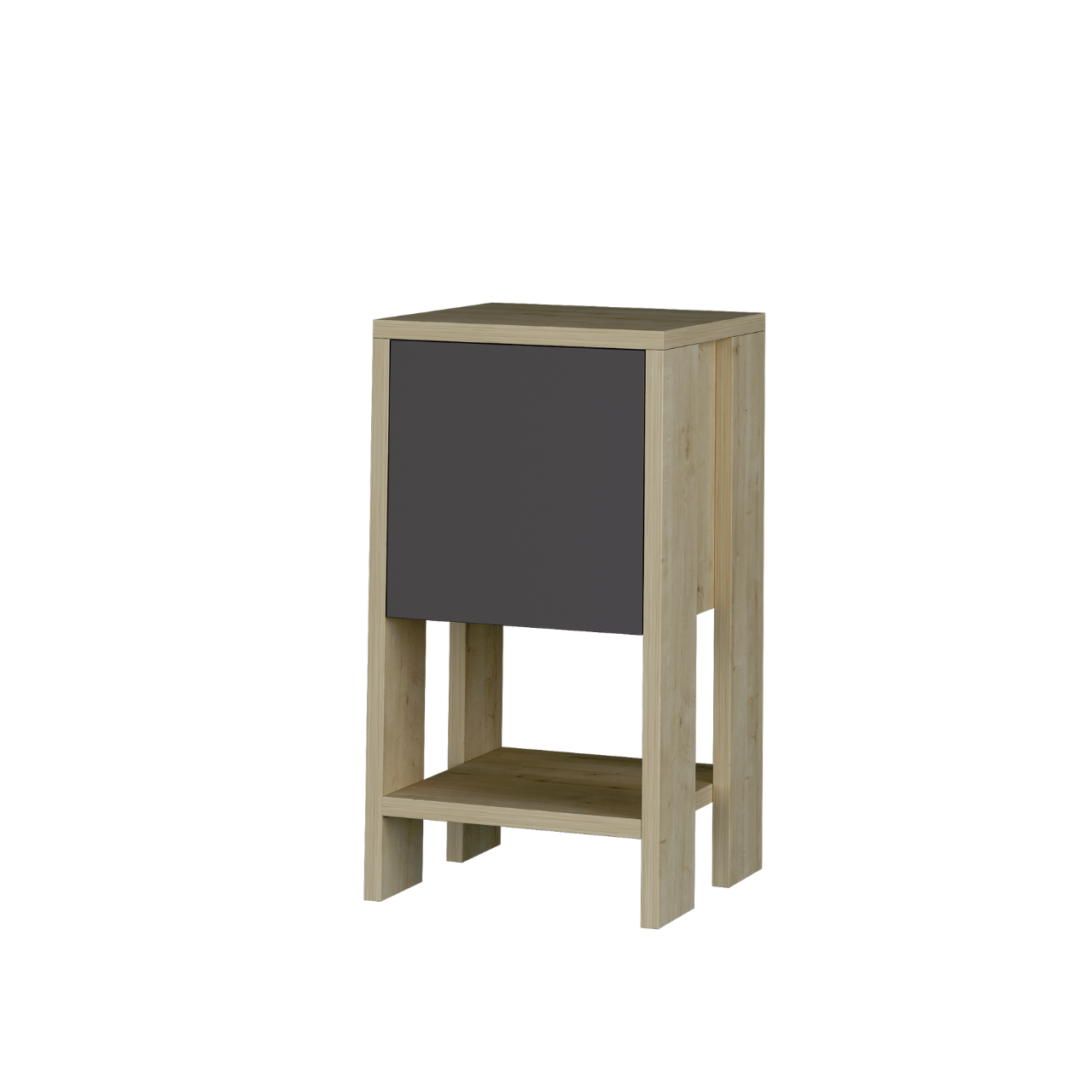 Ema Nightstand - Anthracite Oak - 2