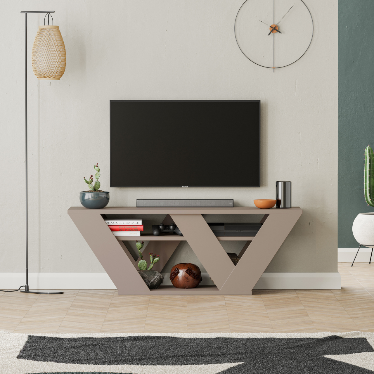 Pipralla TV Stand - Mocha