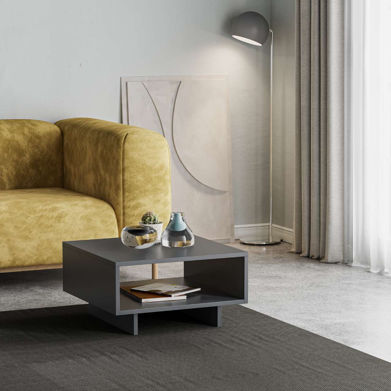 Hola Coffee Table - Anthracite - 9