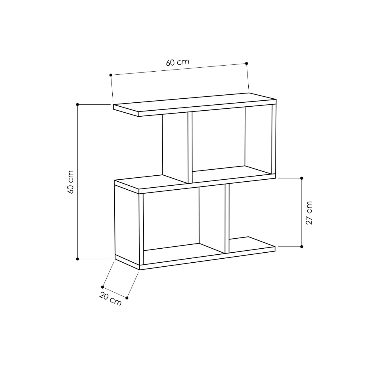 Homemania Side Table - Grey - 3