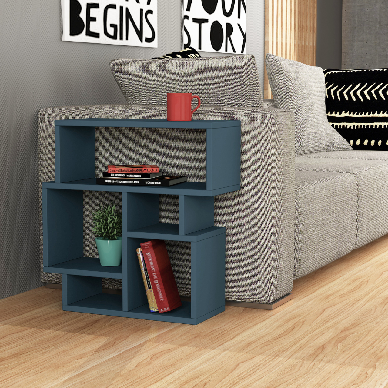 Karma Side Table - Turquoise - 1
