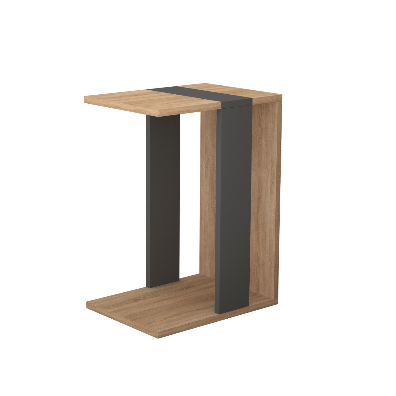 Zetti Side Table - Anthracite Oak - 2