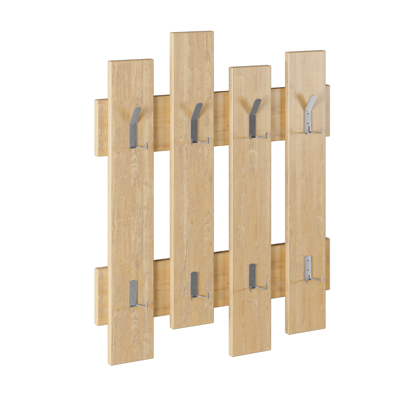 Wave Coat and Hat Rack - Oak - 2