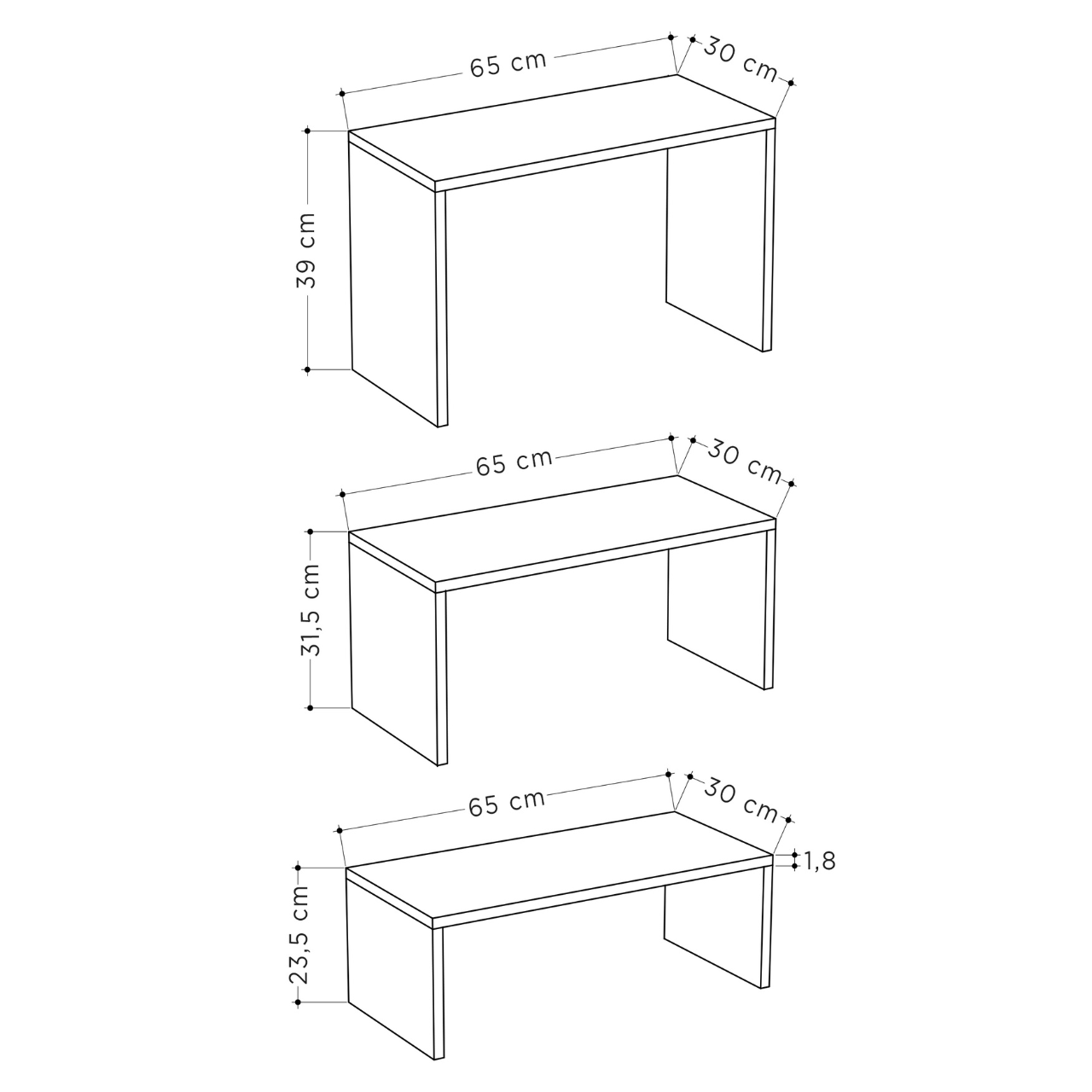 Kanta Coffee Table - Oak White - 3
