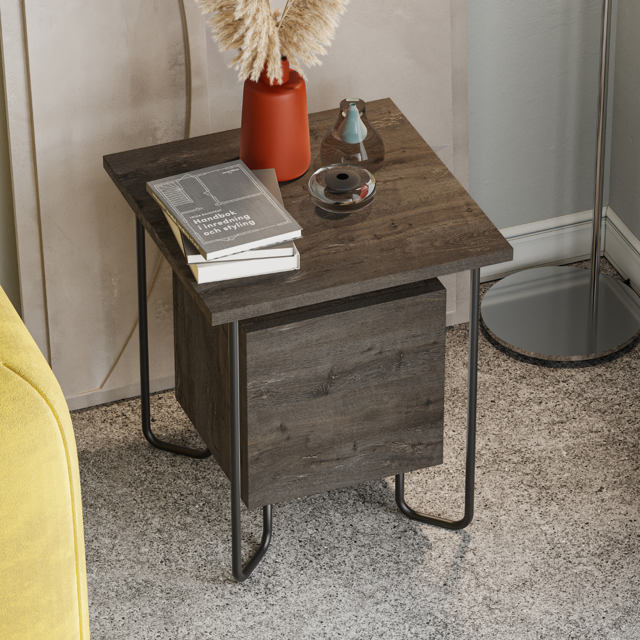 Acres Nightstand - Dark Coffee - 1