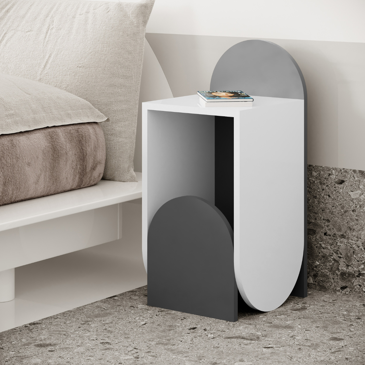 Nun Nightstand - White - 5