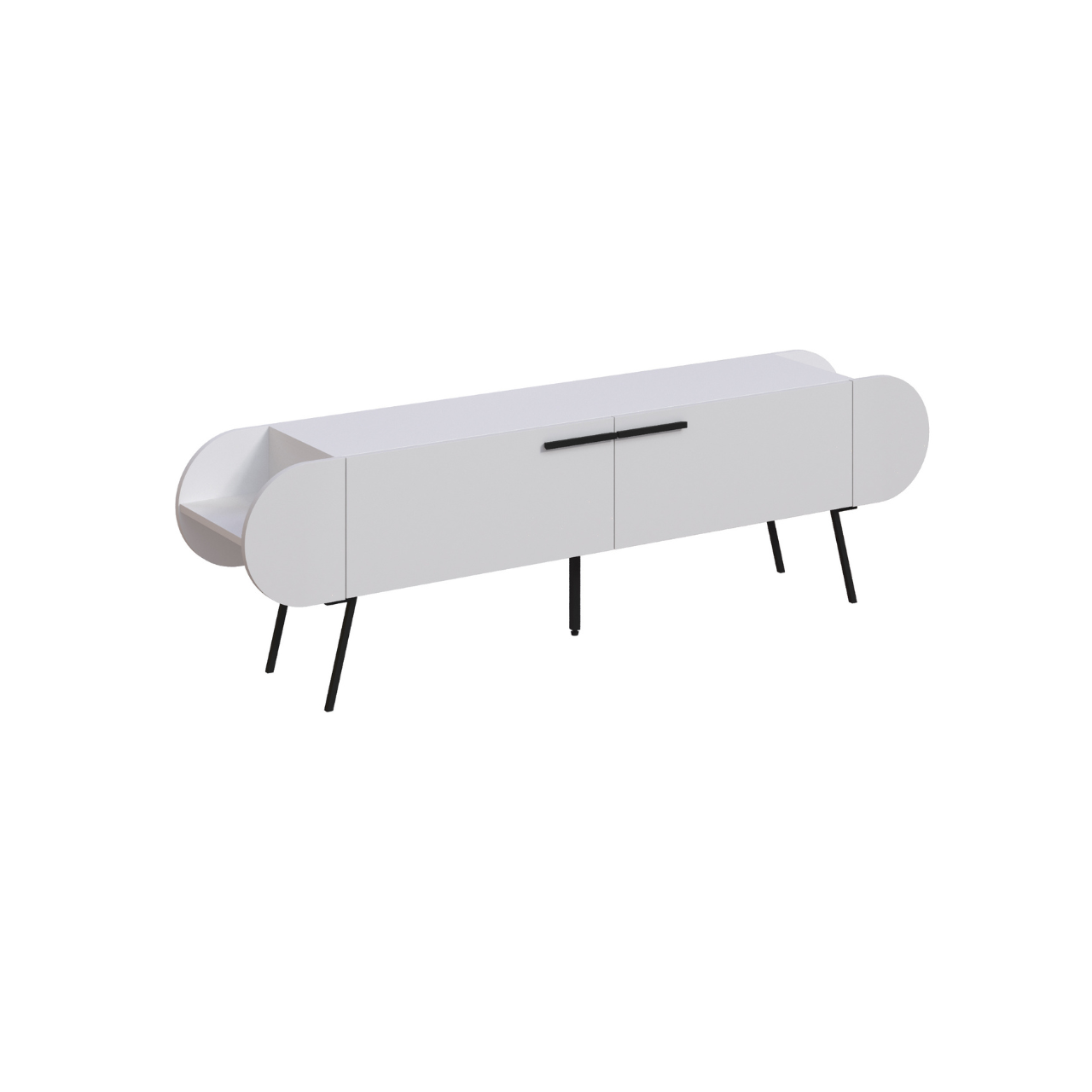 Capsule TV Stand - White - 2