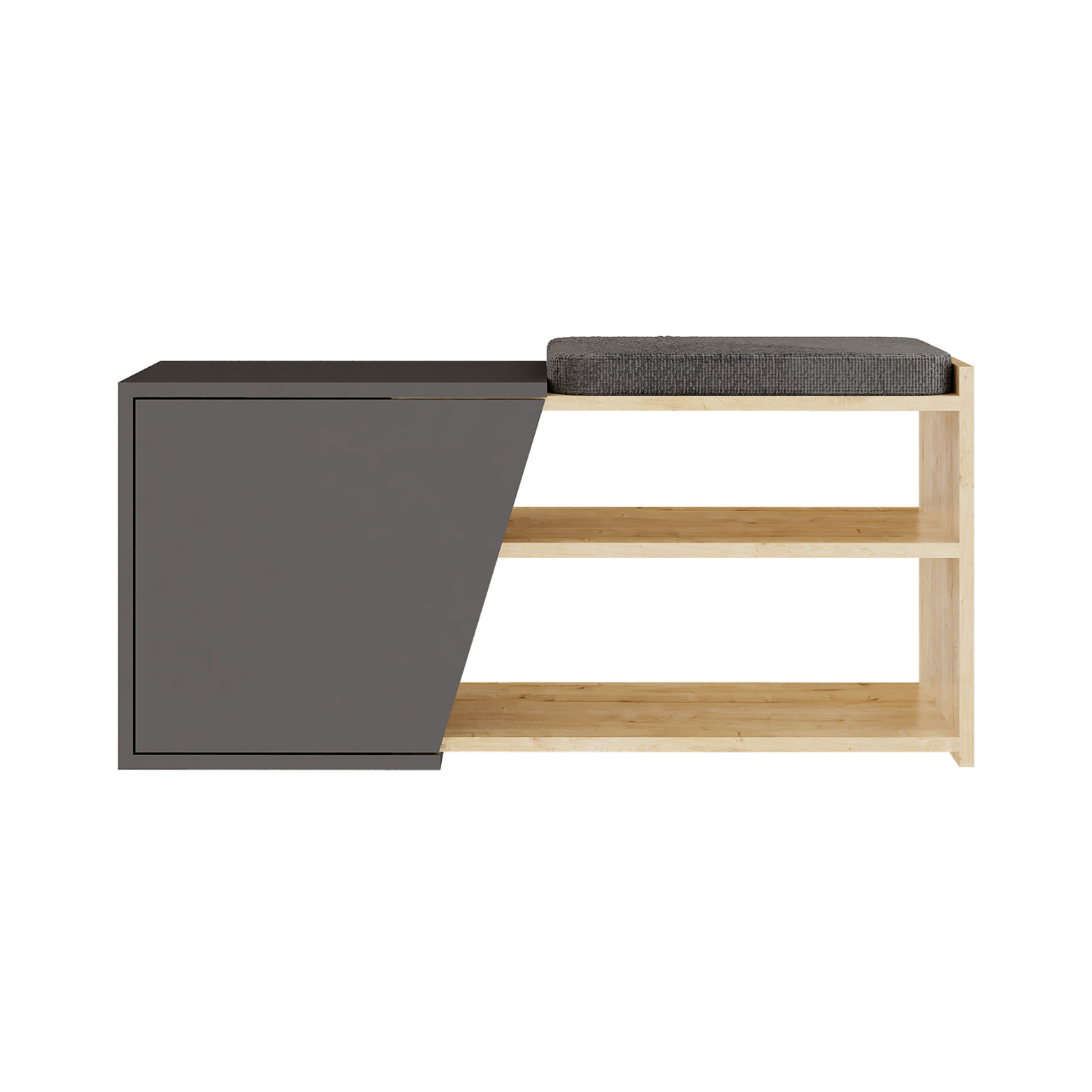Fiona Shoe Bench - Anthracide Oak - 2