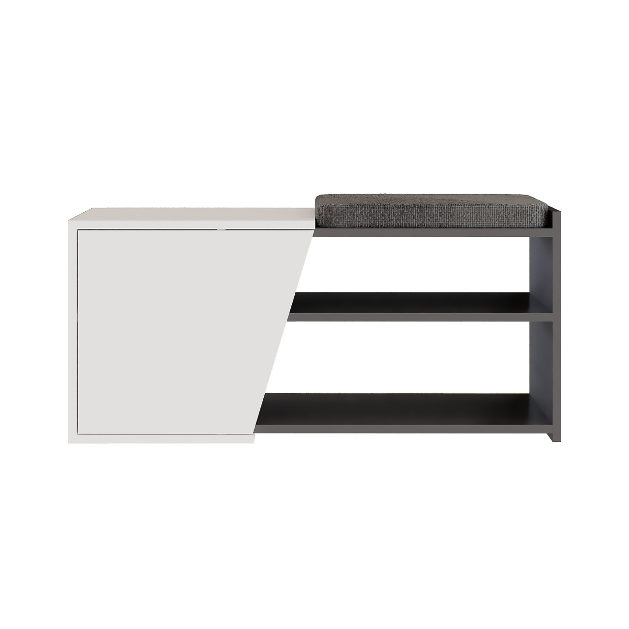 Fiona Shoe Bench - Anthracide White - 2