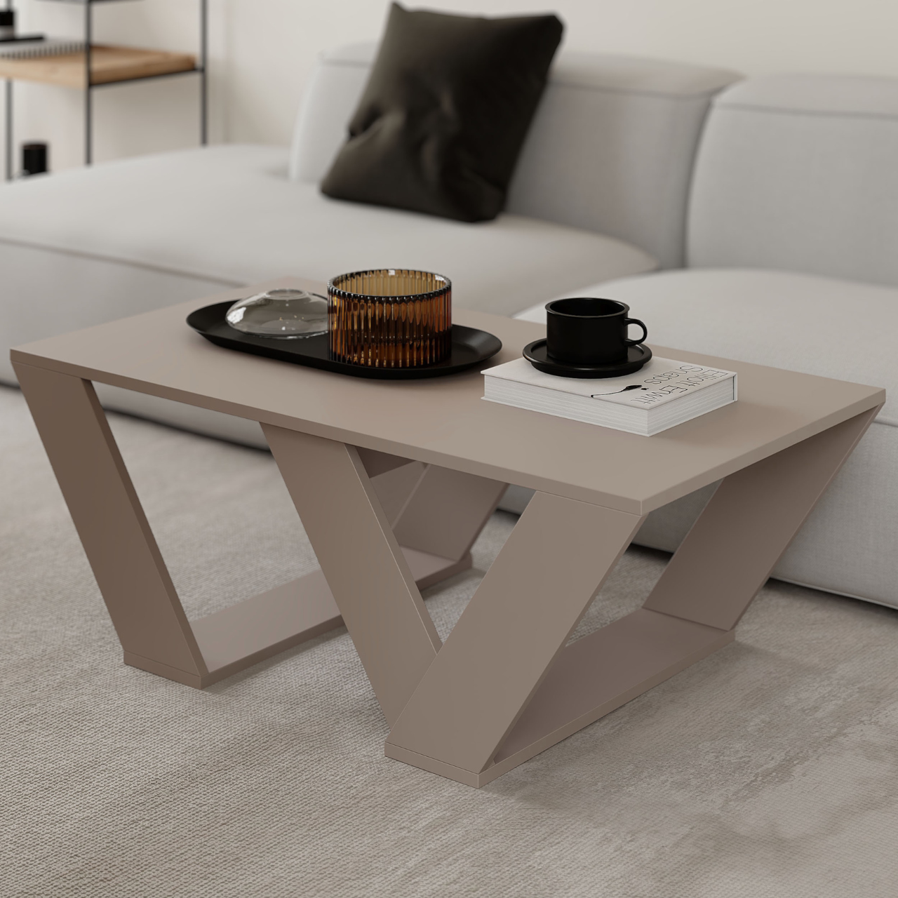 Pipra Coffee Table - Light Mocha - 5