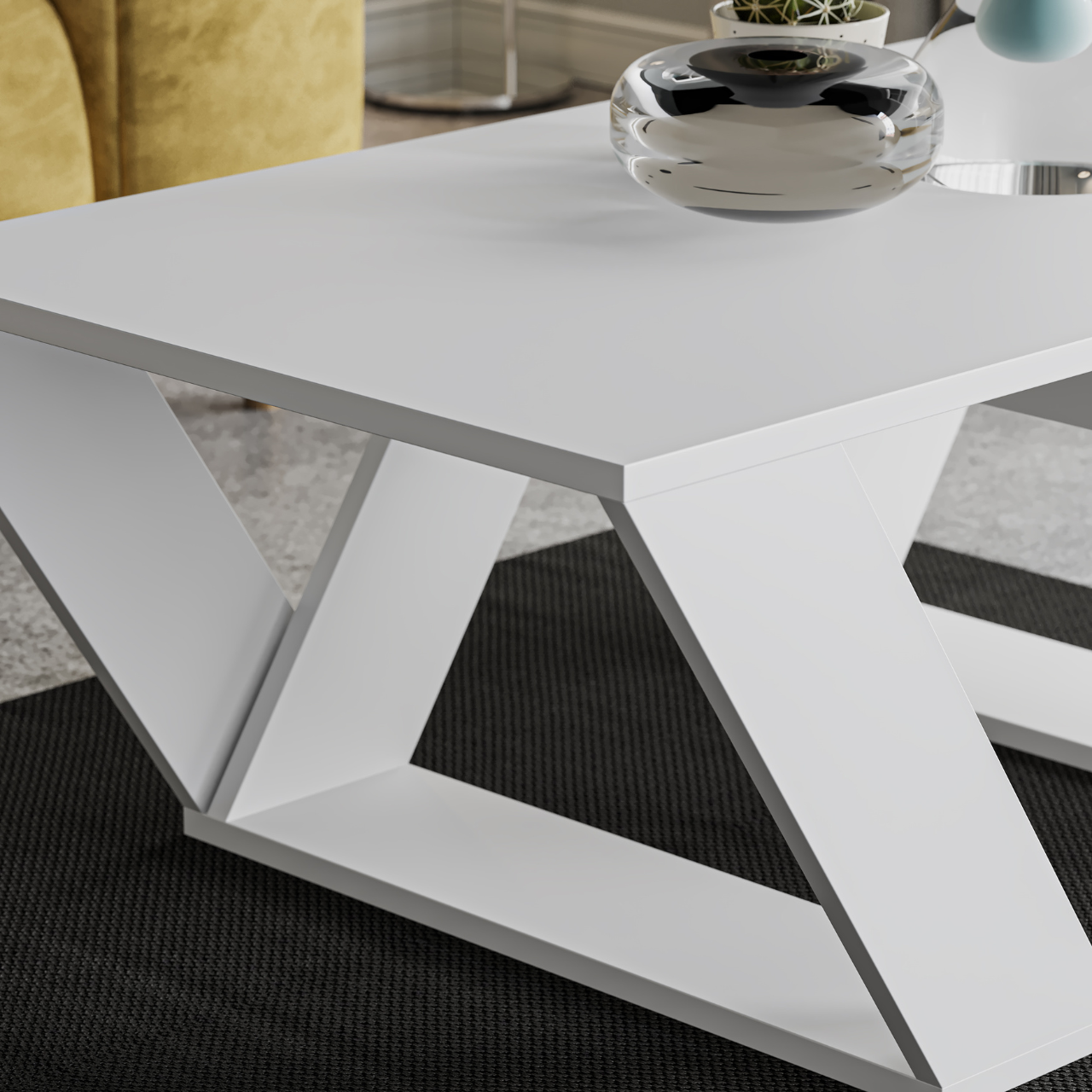 Pipra Coffee Table - White - 6