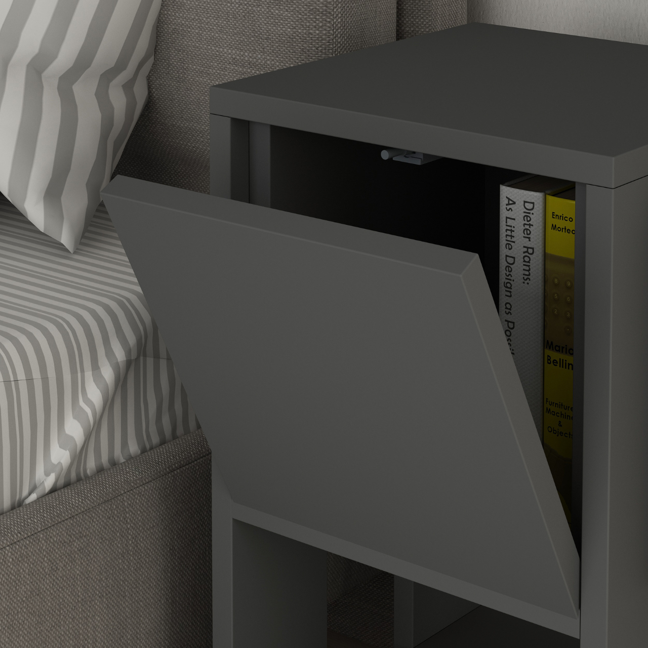Ema Nightstand - Anthracite - 6