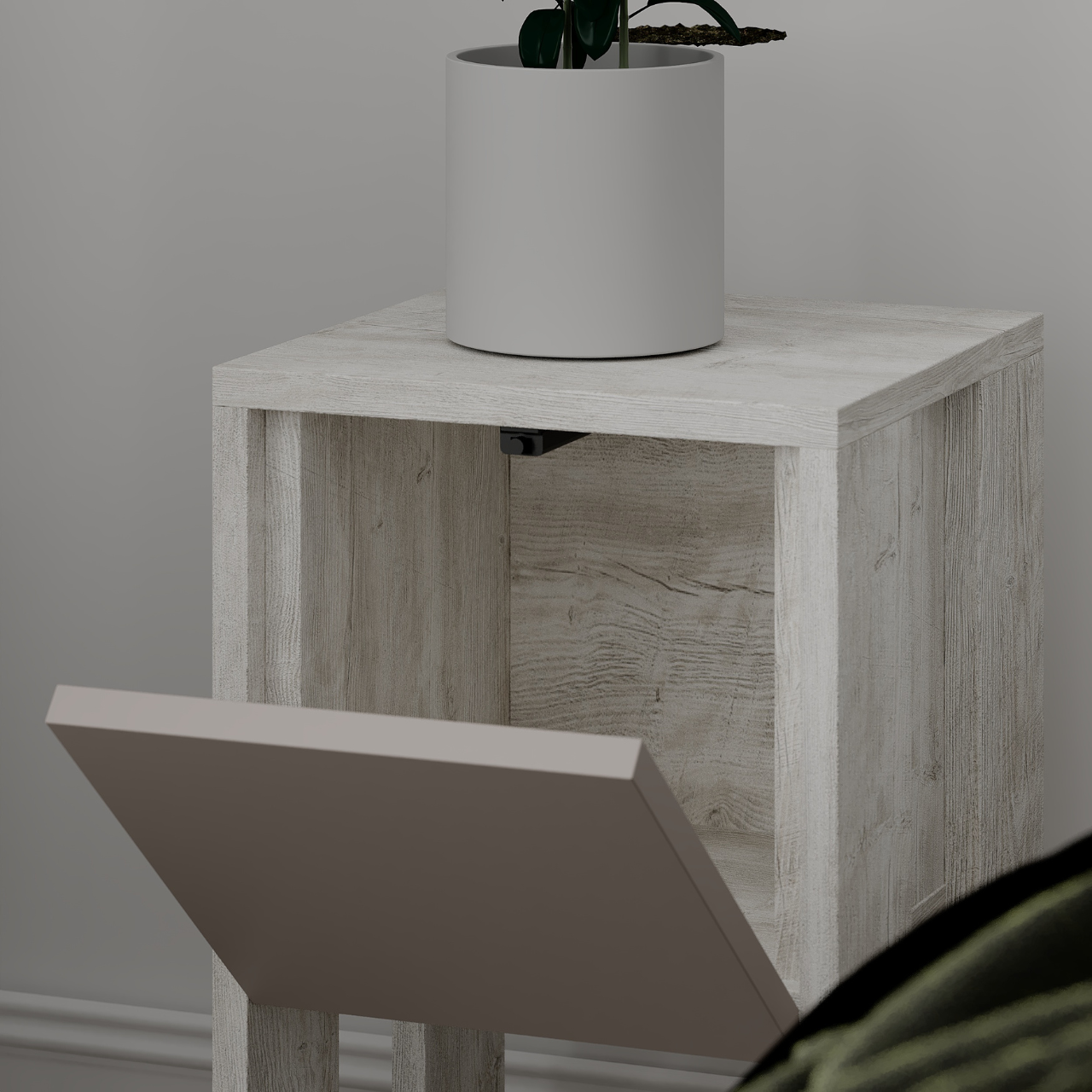 Ema Nightstand - White Mocha - 6