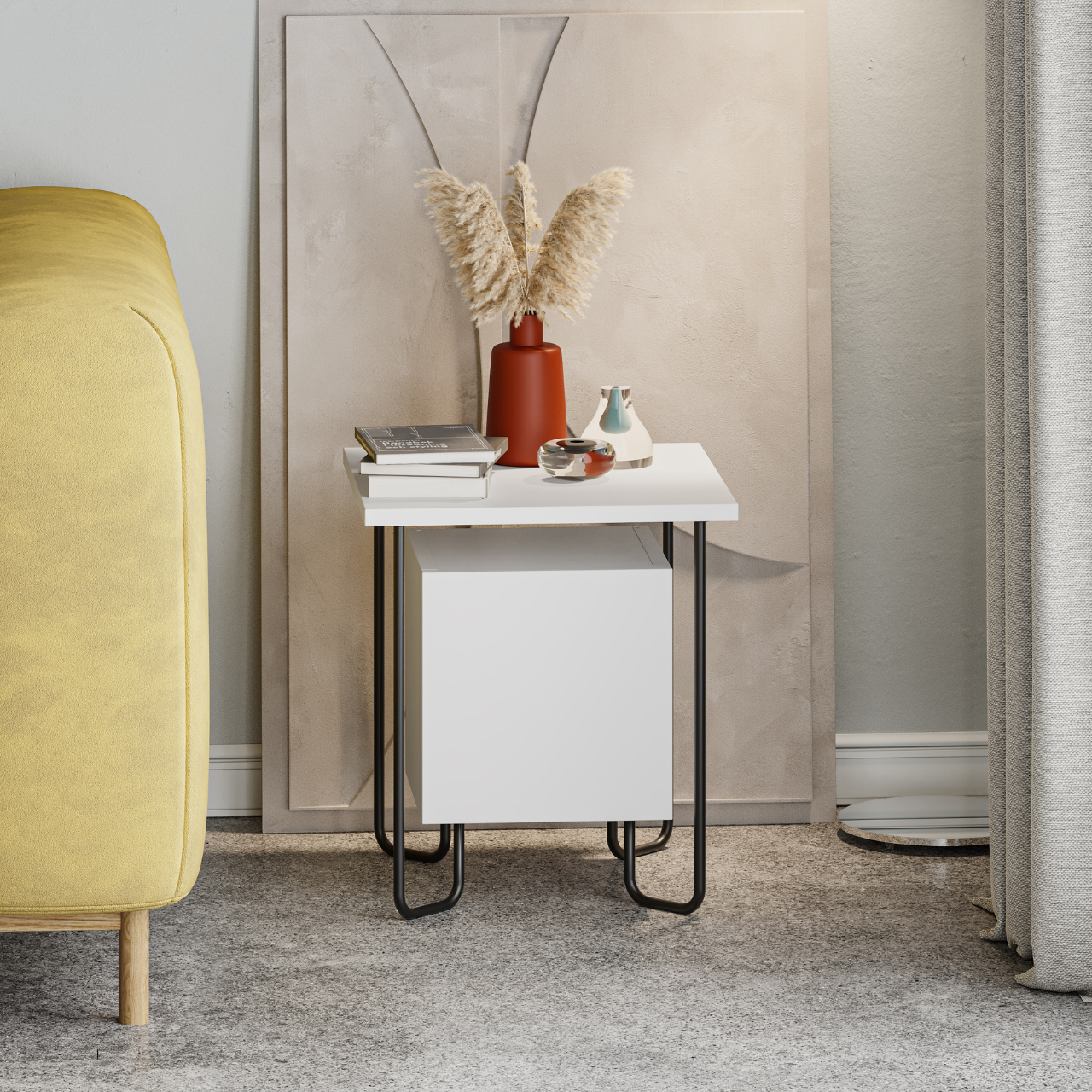 Acres Nightstand - White - 8