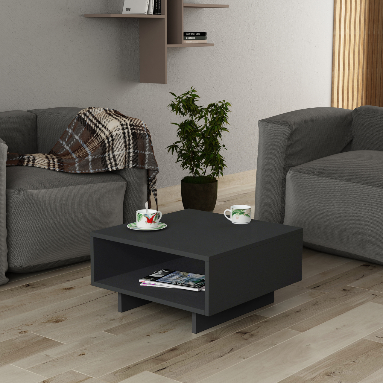 Hola Coffee Table - Anthracite - 6