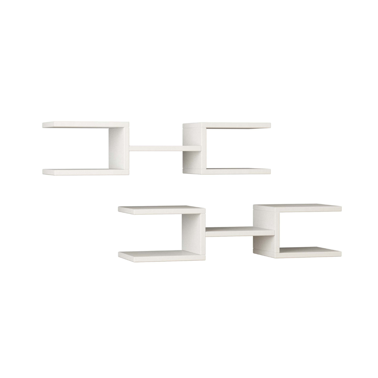 Crab Wall Shelf Set of 2 - White