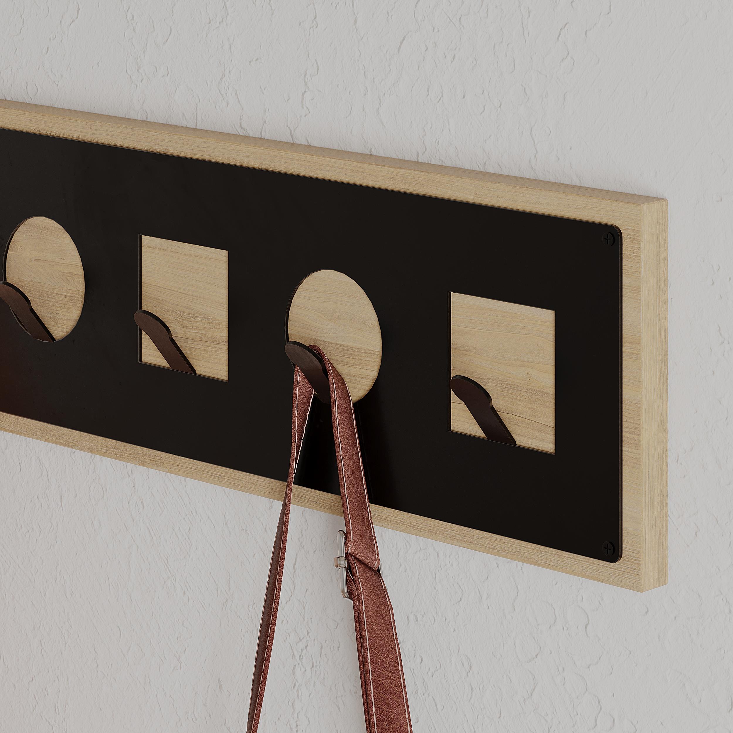 Icon Coat Hanger - Brown Oak - 5