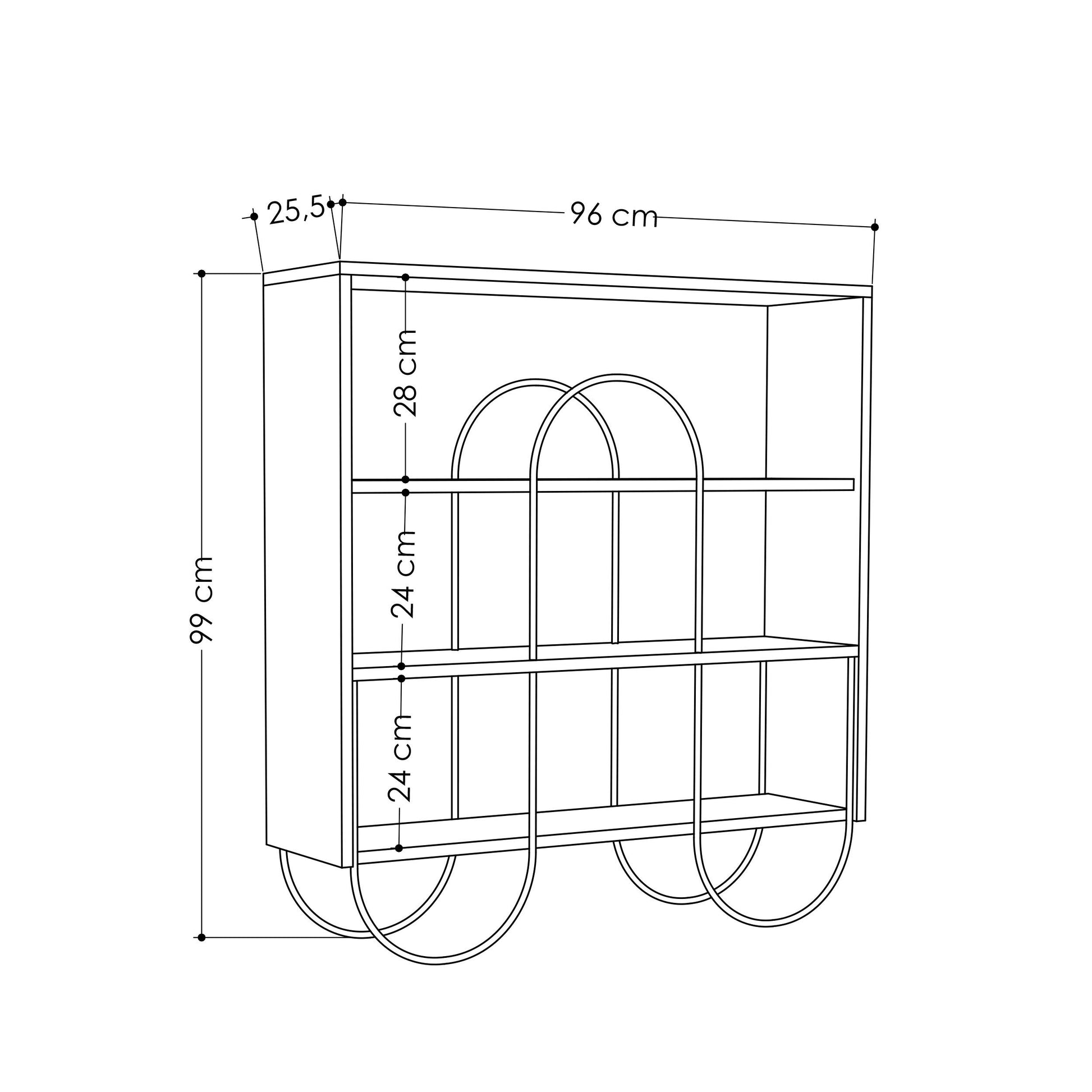 Norfolk Console Table - Dark Coffee - 3