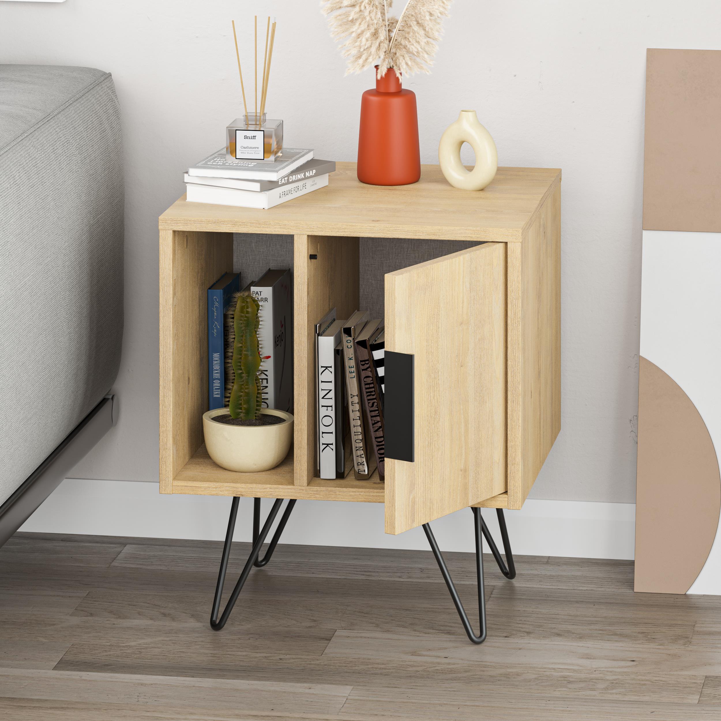 Glynn Nightstand - Oak - 5