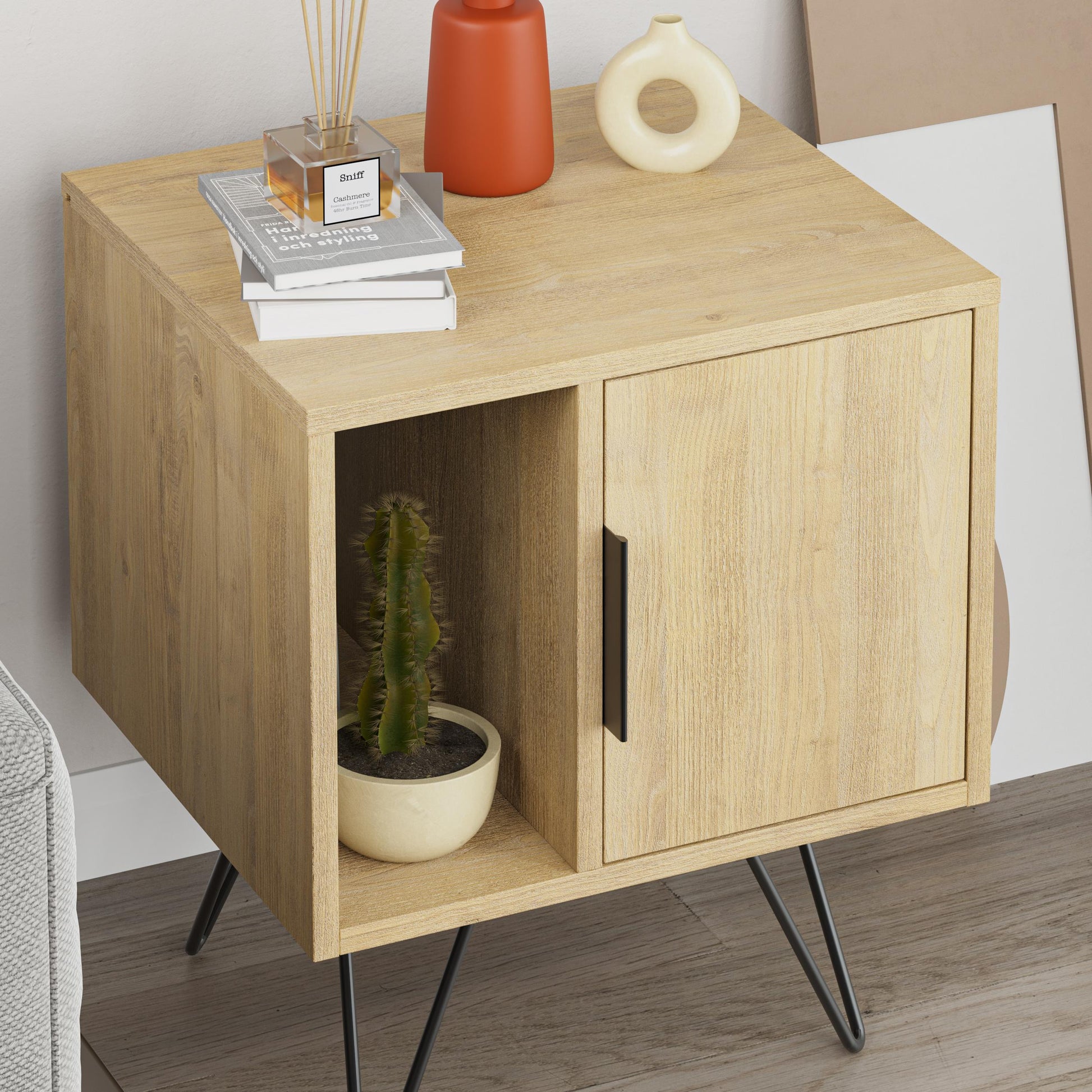 Glynn Nightstand - Oak - 6
