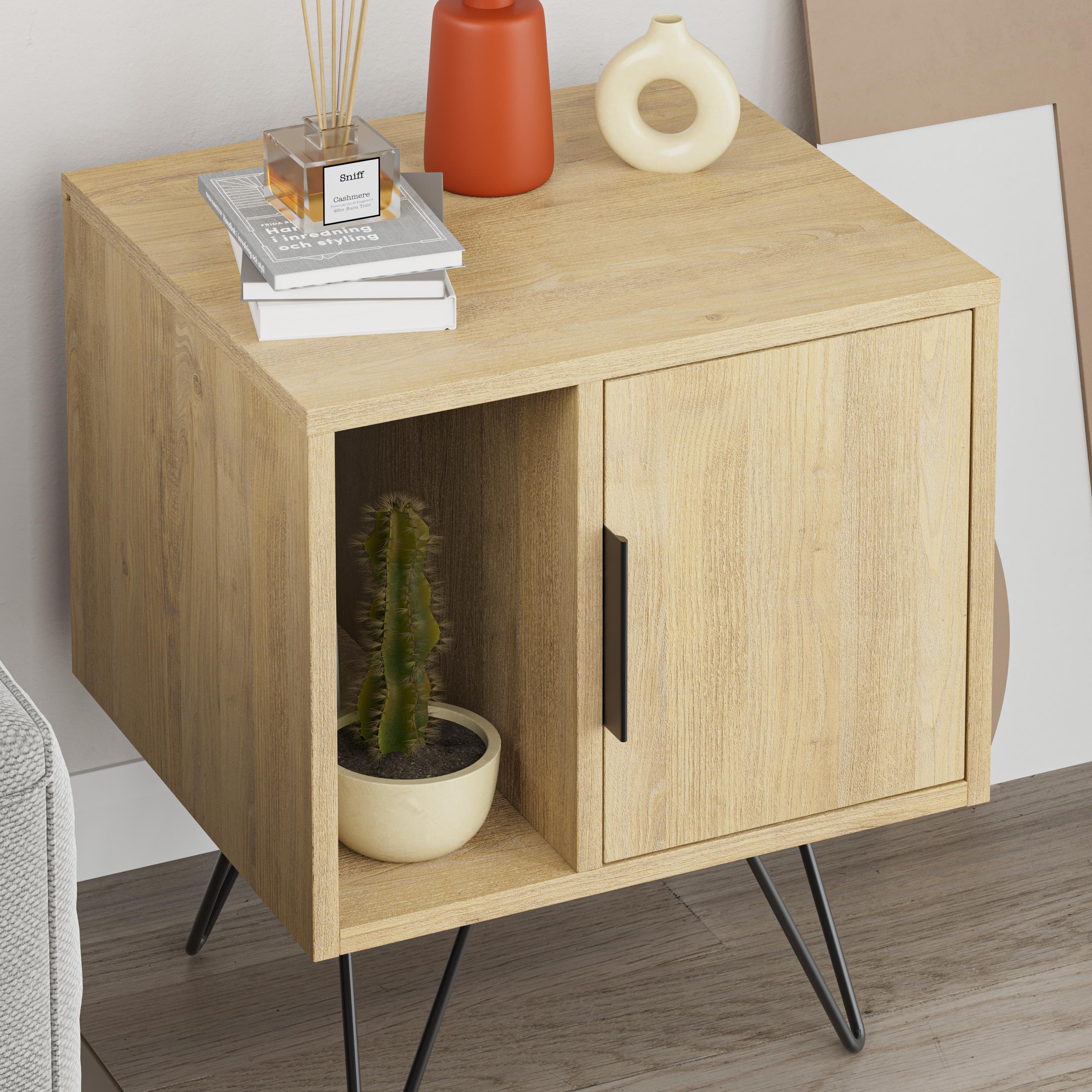 Glynn Nightstand - Oak - 6