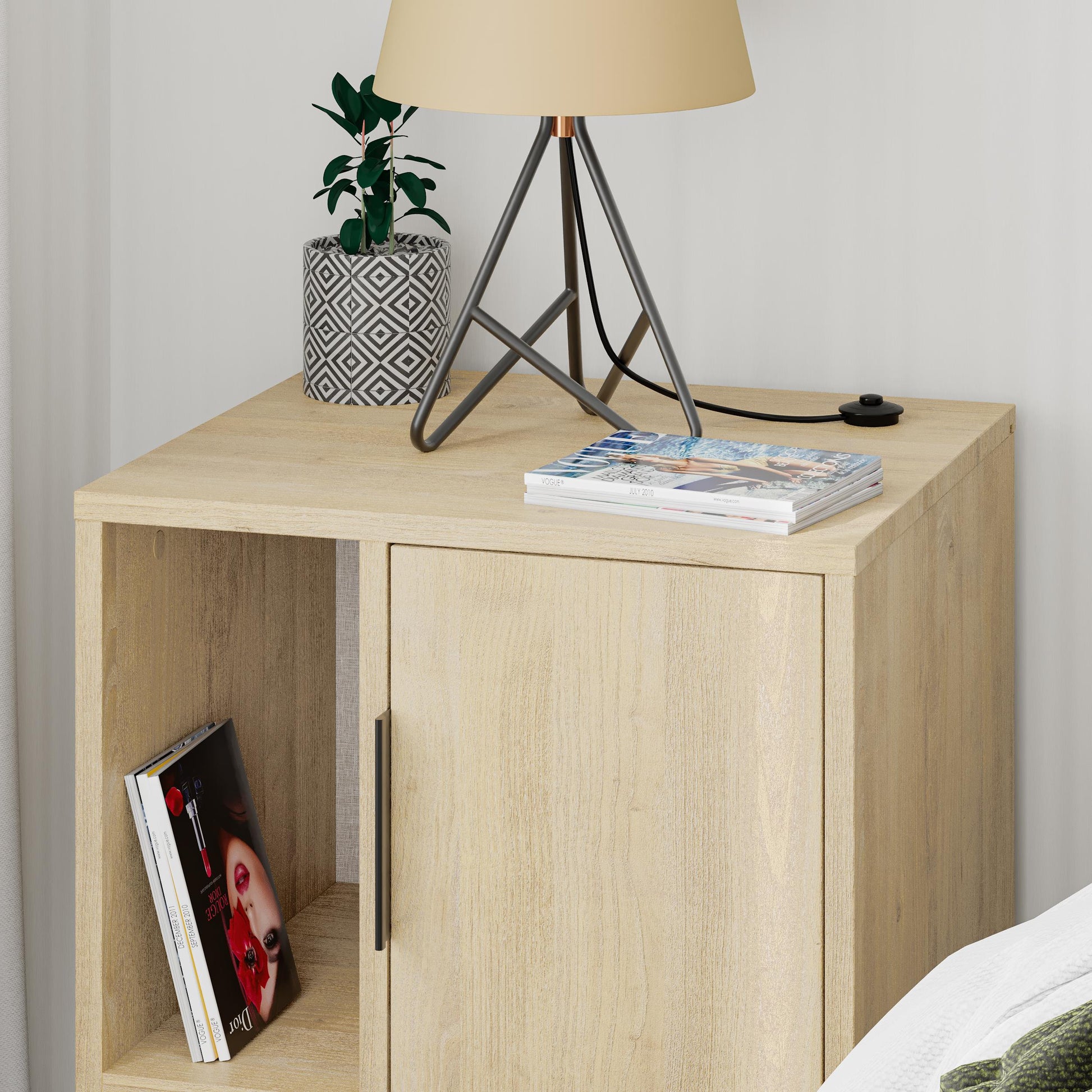 Glynn Nightstand - Oak - 8