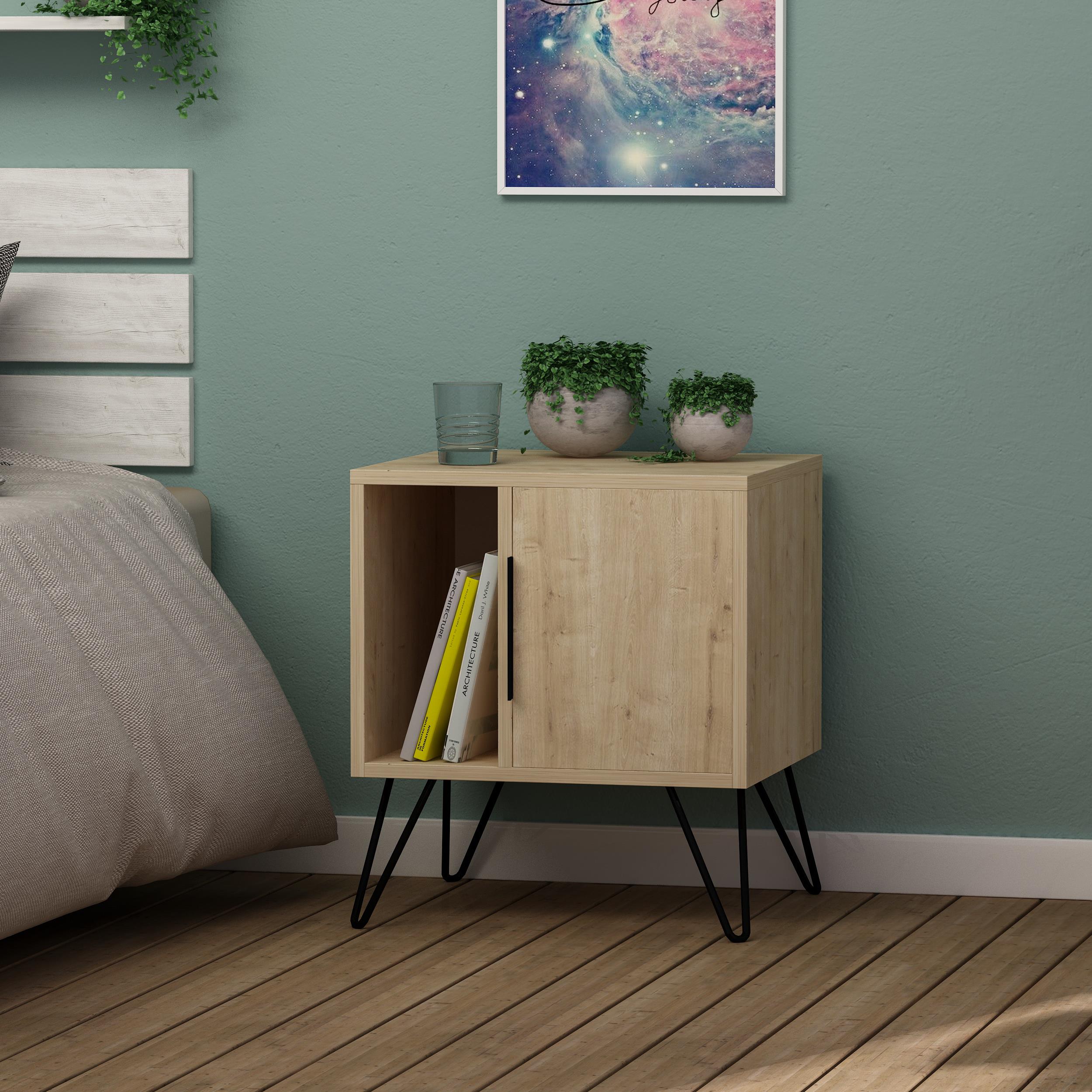 Glynn Nightstand - Oak - 11