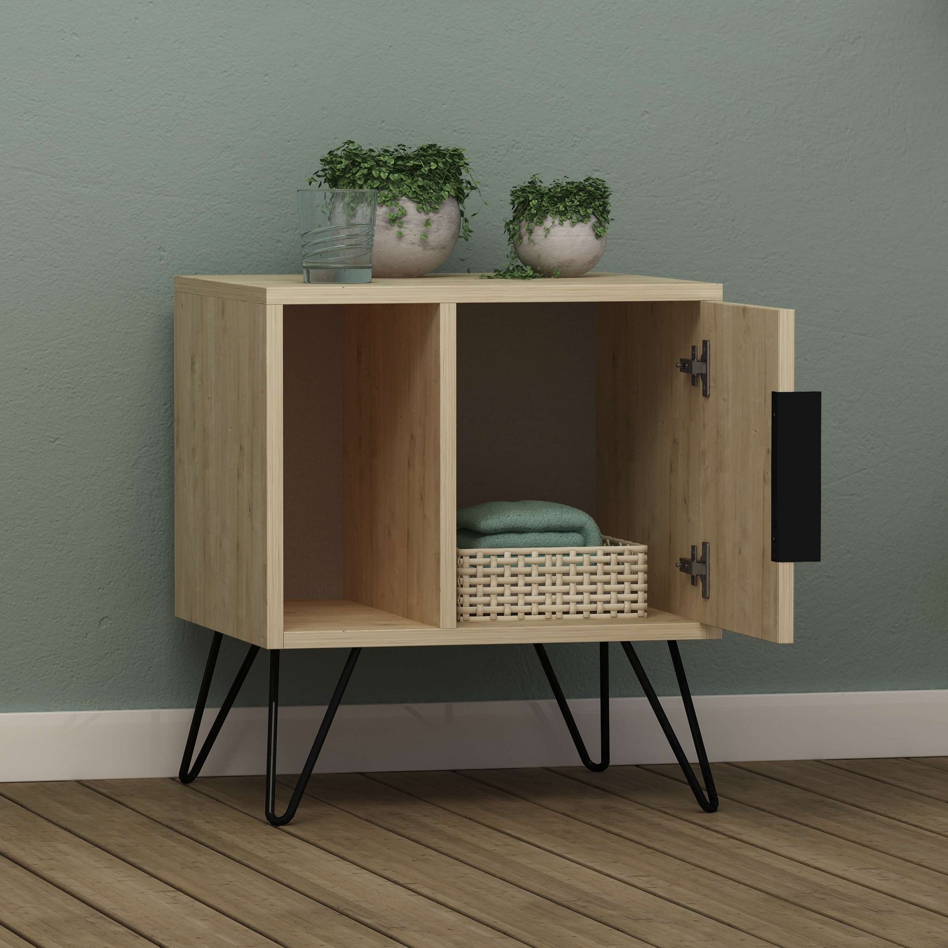 Glynn Nightstand - Oak - 12