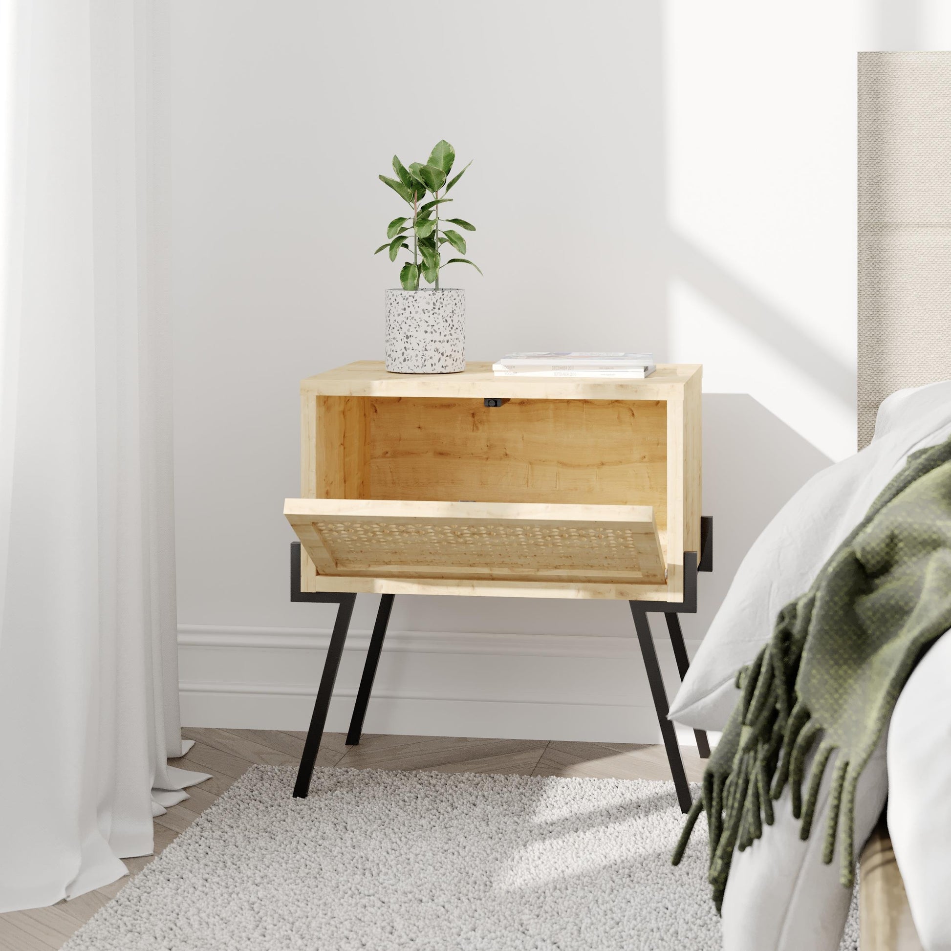 Naive Nightstand - Oak - 8