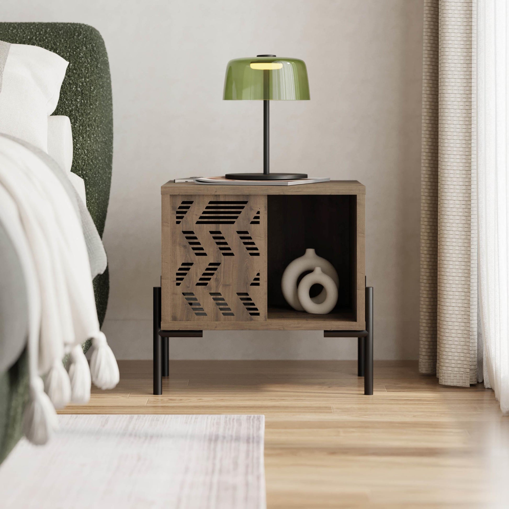 Dionysos Nightstand - Walnut - 6