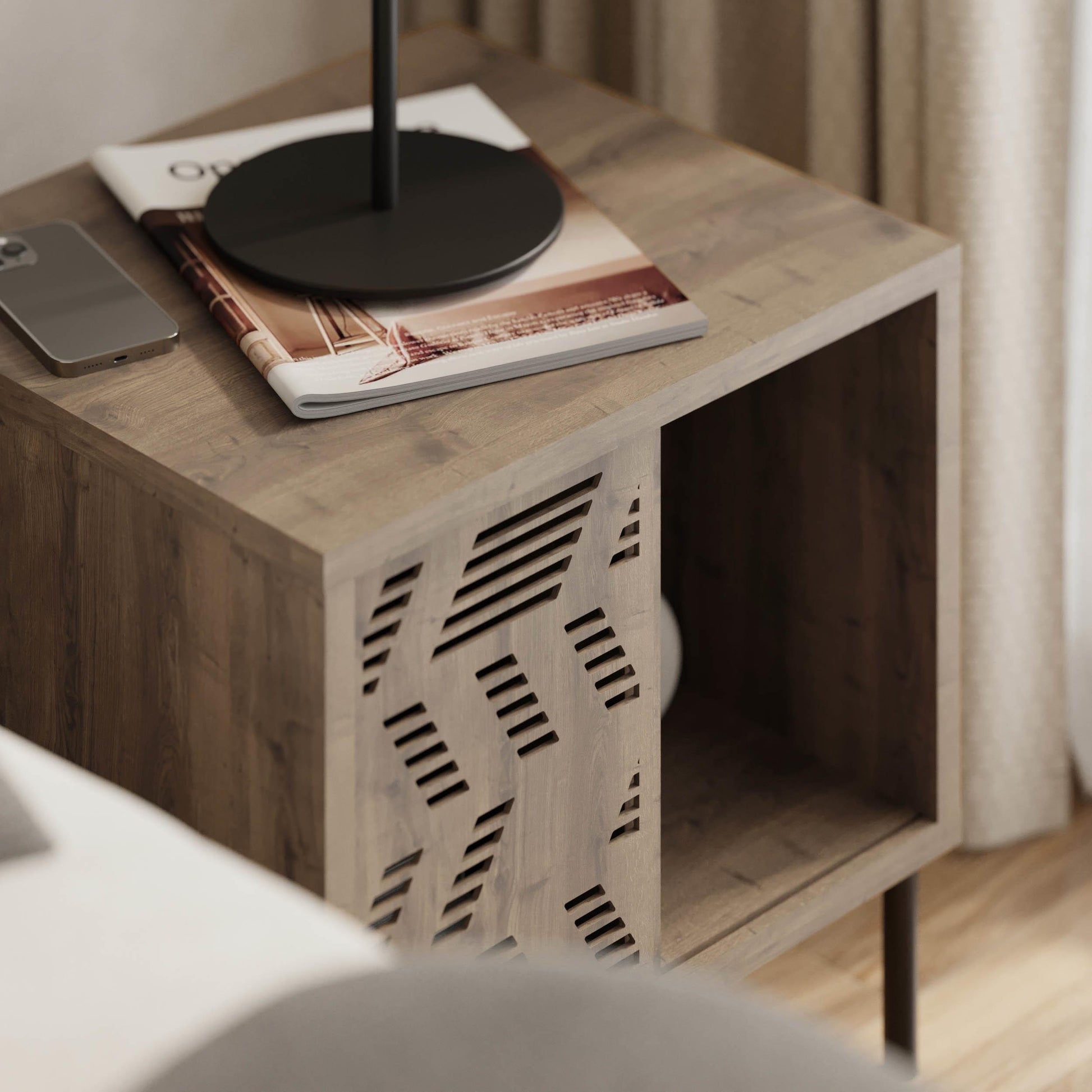 Dionysos Nightstand - Walnut - 7