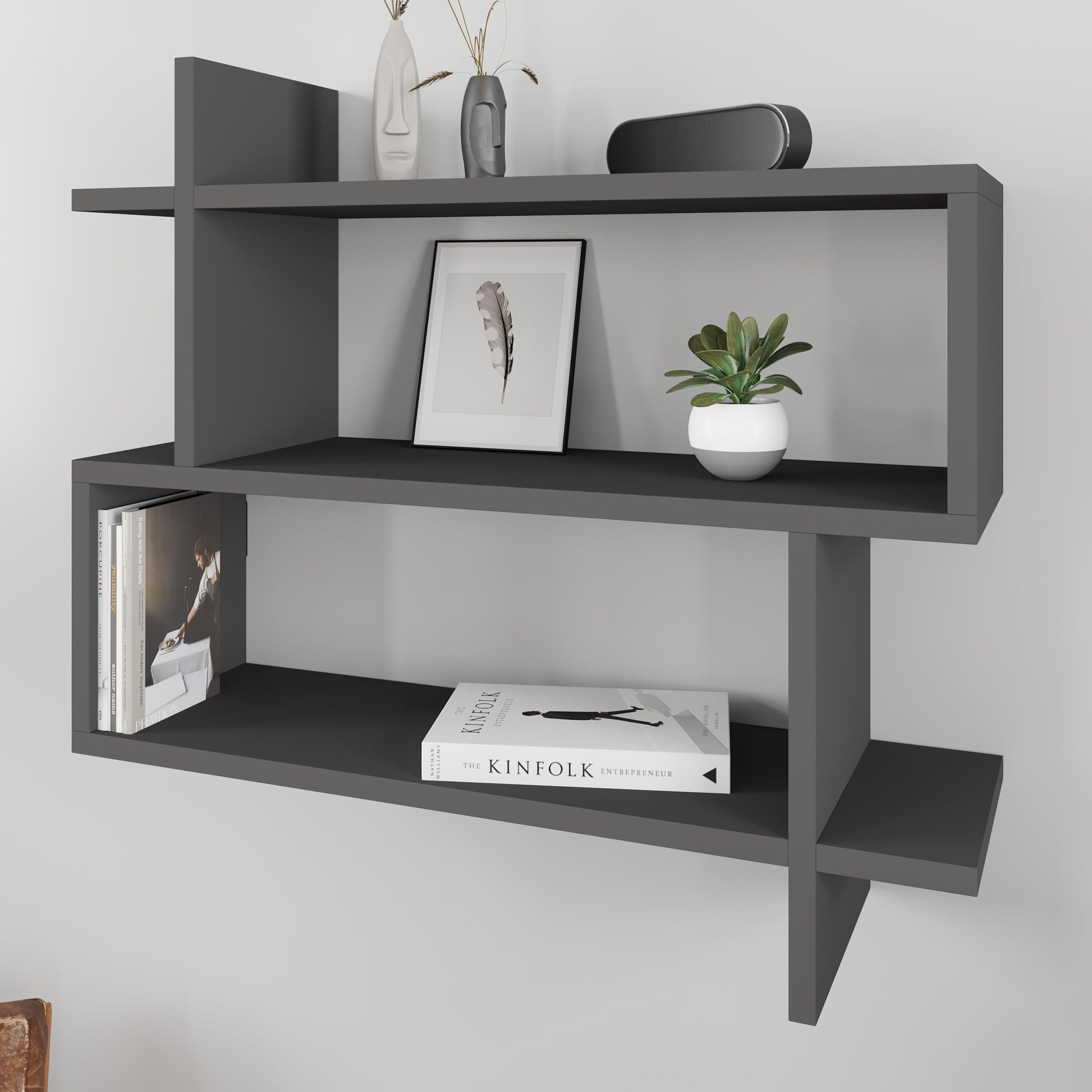 Parallel Wall Shelf - Anthracide