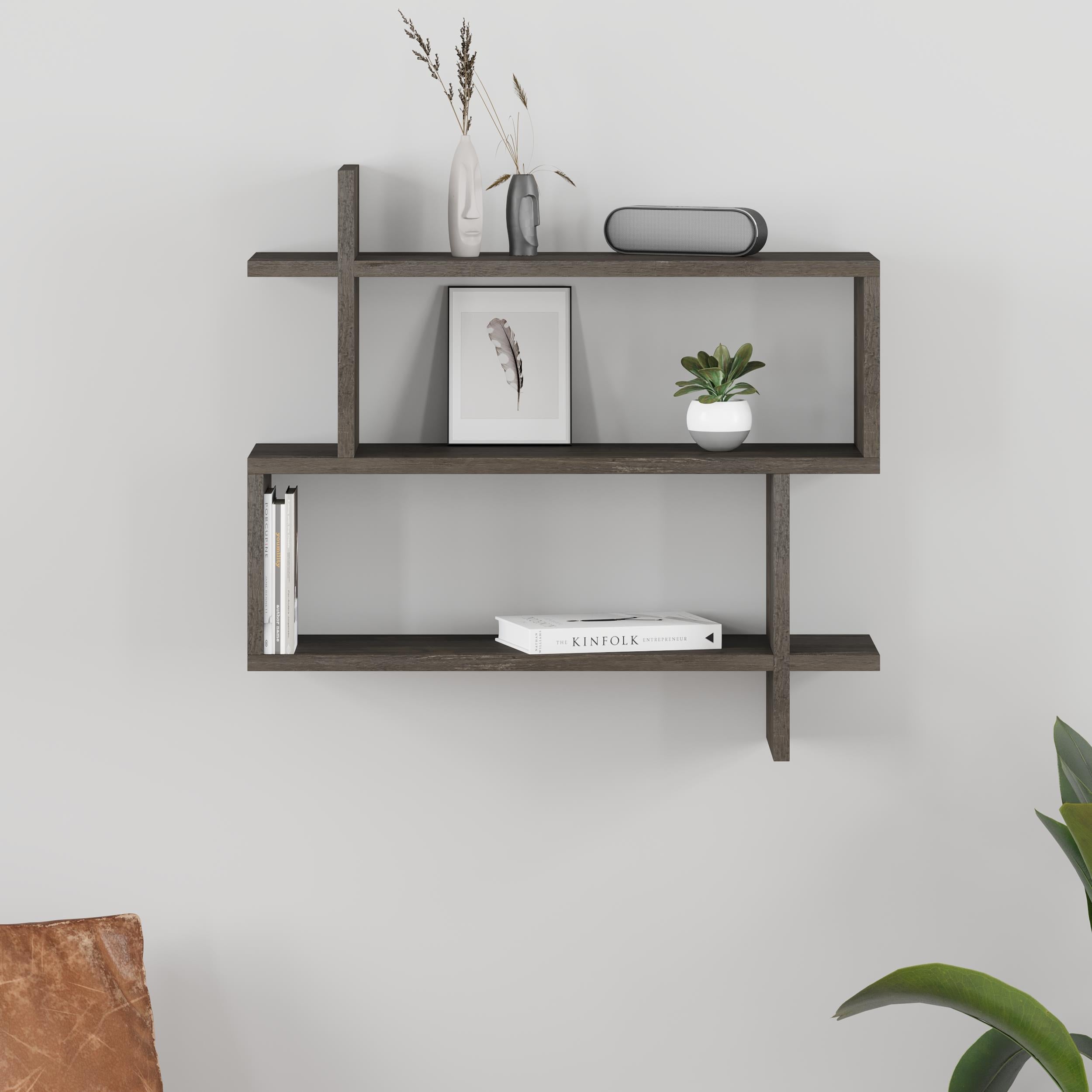 Parallel Wall Shelf - Dark Coffee